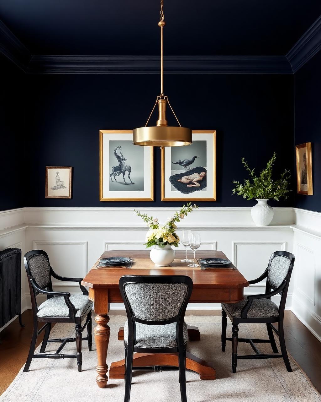 Navy Dining Room